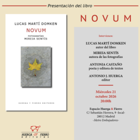 21 de Octubre, Presentación del libro «Novum» de Lucas Martí Domken