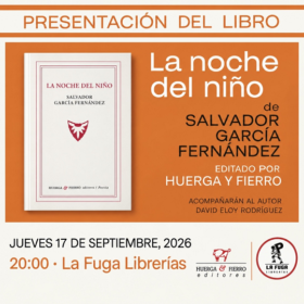 17 de Septiembre, Presentación del libro «La noche del niño» de Salvador García Fernández