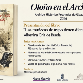 15 de Octubre, Presentación del libro «Las muñecas de trapo tienen dientes» de Albertina Oria de Rueda